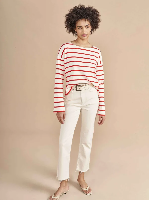 Best Sale Breton Long Sleeve Tee Women Tees