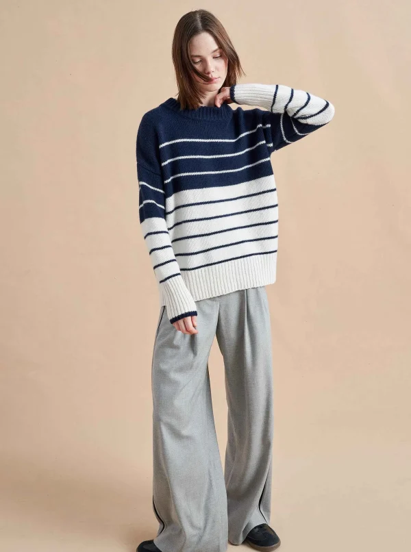 Online Color Block Marin Sweater Women Sweaters