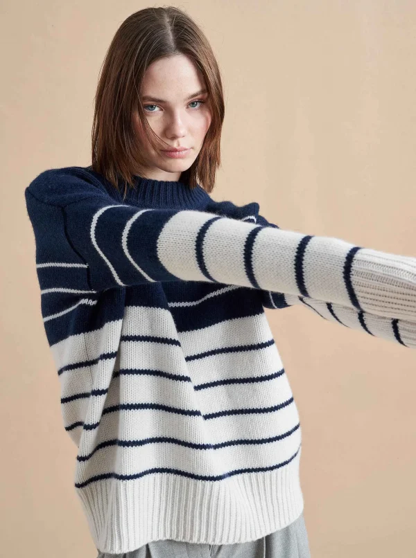 Online Color Block Marin Sweater Women Sweaters