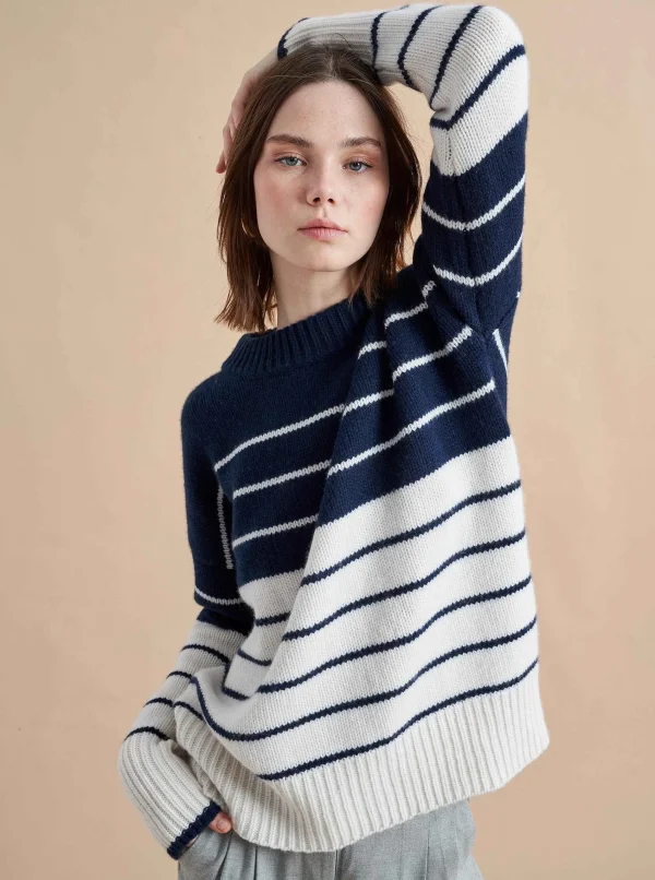 Online Color Block Marin Sweater Women Sweaters