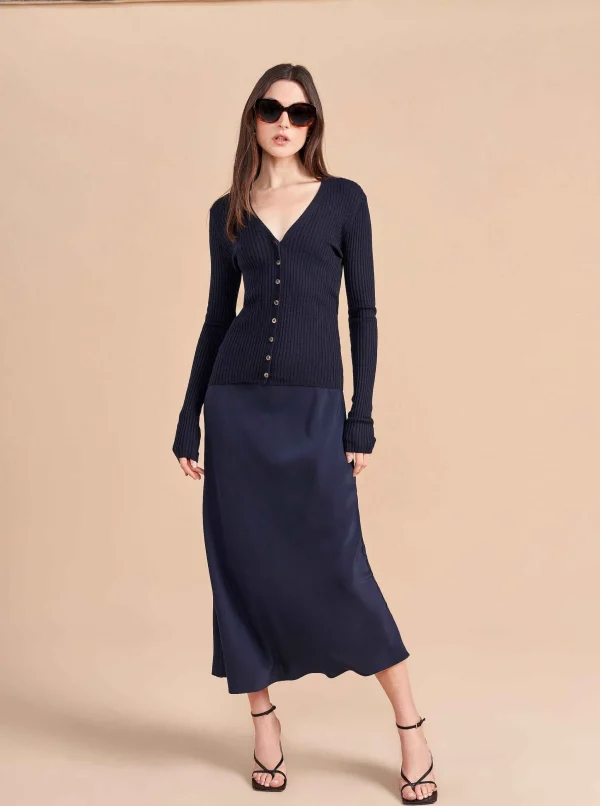 Discount Fine Line Cardigan Women Cardigans
