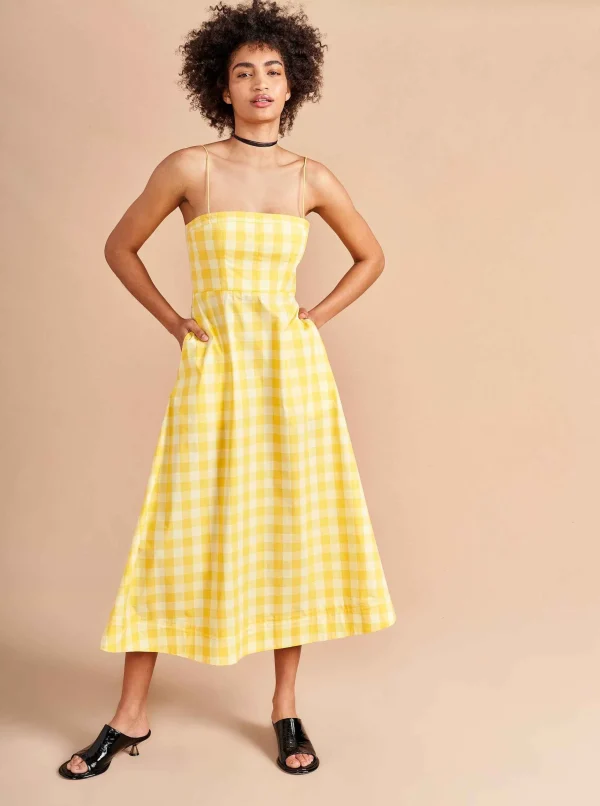 Clearance Fran Dress Women Midi Dresses