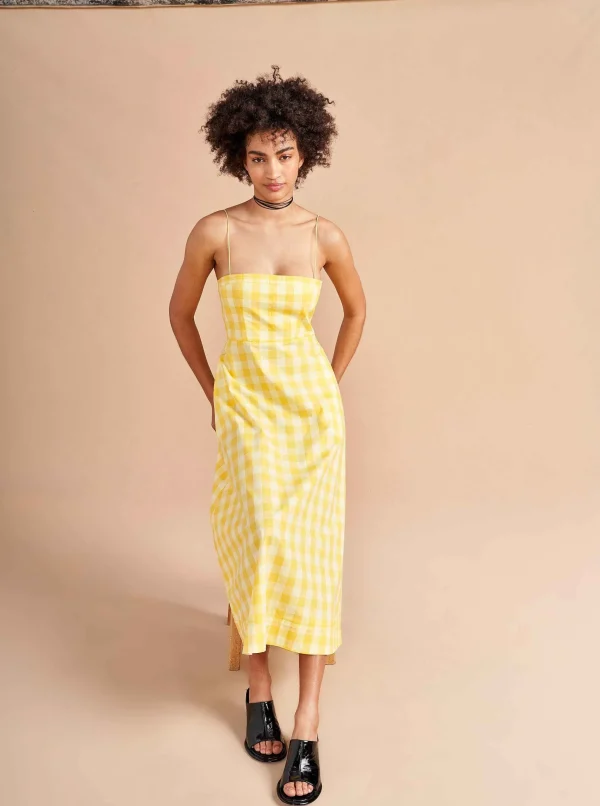 Clearance Fran Dress Women Midi Dresses