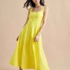 Sale Georgia Dress Women Midi Dresses