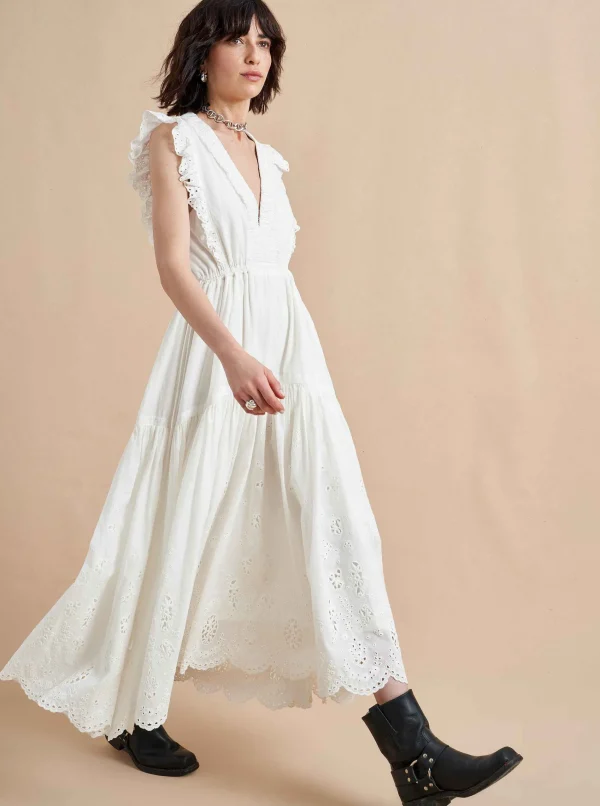 Hot Pointelle Marta Dress Women Midi Dresses