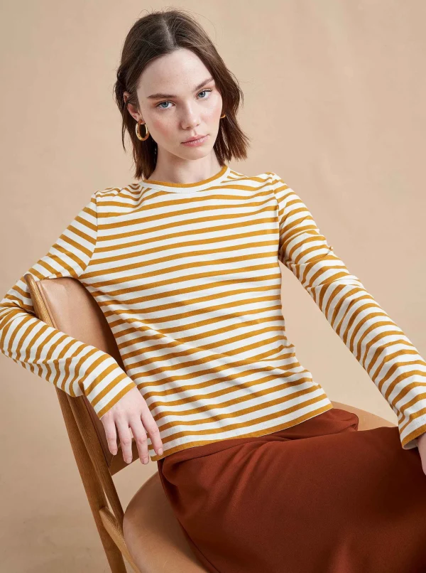 Best Striped Meredith Tee Women Tees