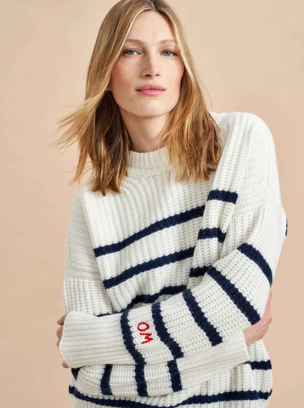 Shop Striped Toujours Sweater Women Sweaters