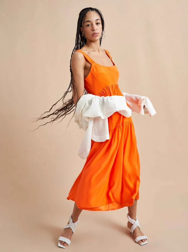 Fashion Vanessa Dress Women Midi Dresses