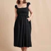 Best Sale Vivian Dress Women Midi Dresses