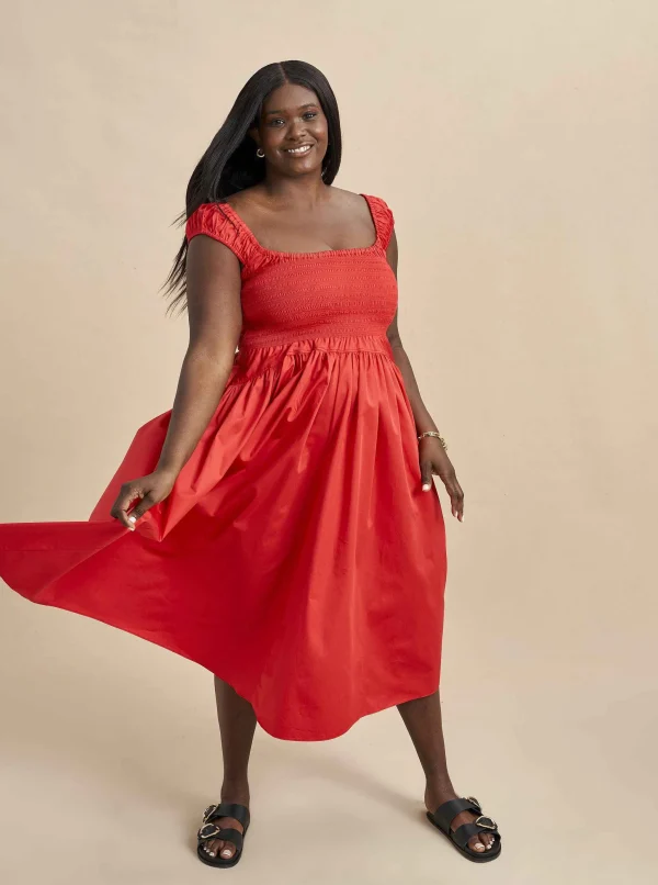 Shop Vivian Dress Women Midi Dresses