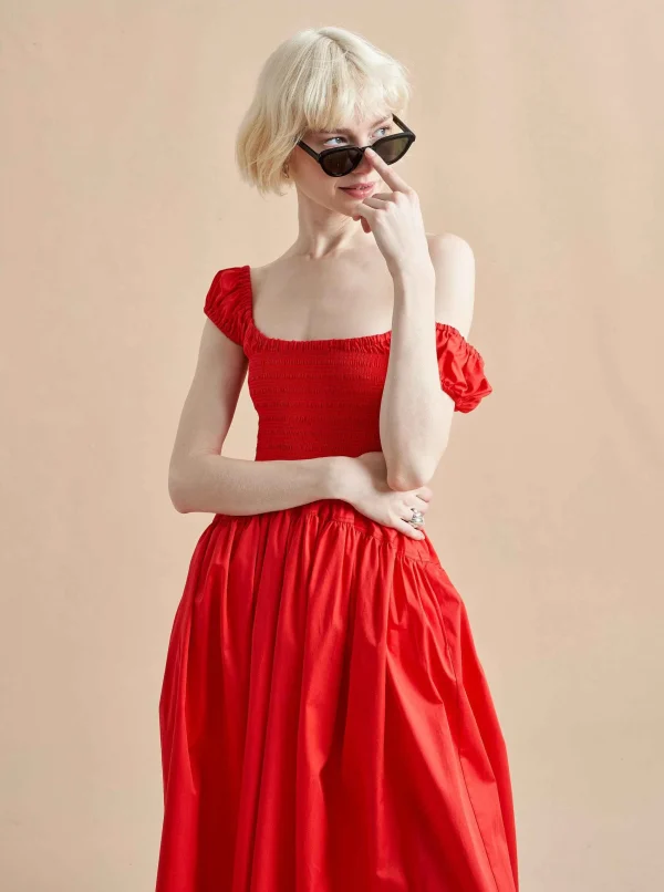 Shop Vivian Dress Women Midi Dresses